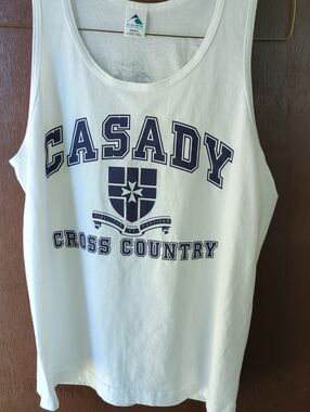 Augusta Sportswear White Tank Tee Adult Size L